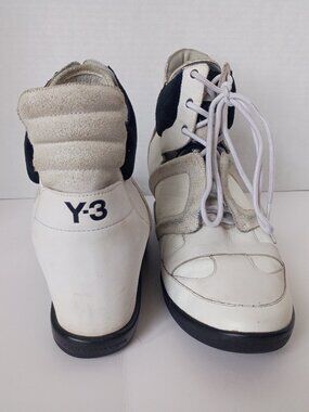 Y2K YONJI YAMAMOTO x Adidas Y3 Wm 9.5 US Hidden Heel Wedge High-Top Sneaker